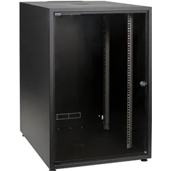 EFB Elektronik Netzwerkschrank (15 HE, 19 Zoll Rack), Serverschrank, Schwarz