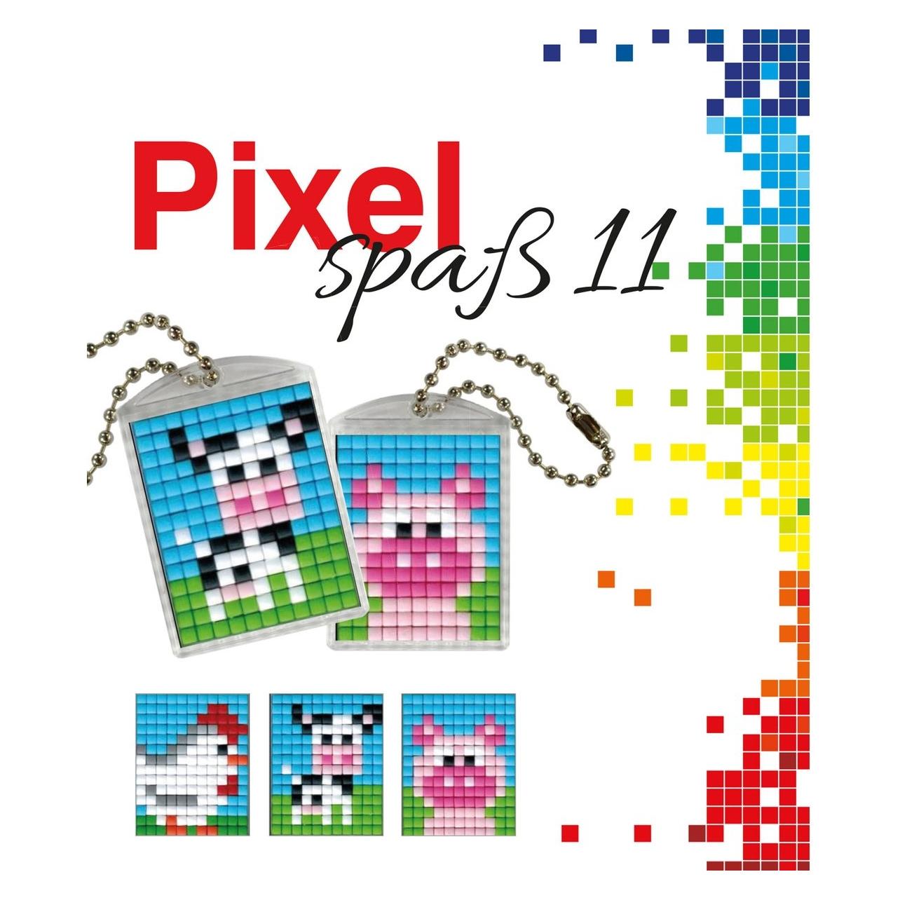 Pracht Pixel Spass 11 klein, 2 Medaillon mit Kette (P90050-00505)