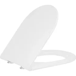 WC-Sitz Elanda Softclose Duroplast weiß Edelstahlscharnier Evenes