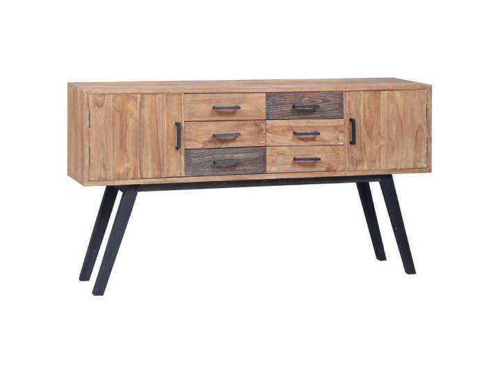 Buffet De Cuisine Scandinave - CHEZHOME - Elégant Décor - 6 tiroirs et 2 portes