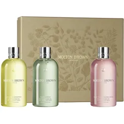 900ml MOLTON BROWN Floral & Green Trio Gift Set (3 x 300ml)