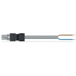 Wago 771-8992/206-203 konfektionierte Anschlussleitung,Eca,Stecker/offenes Ende,grau 7718992206203
