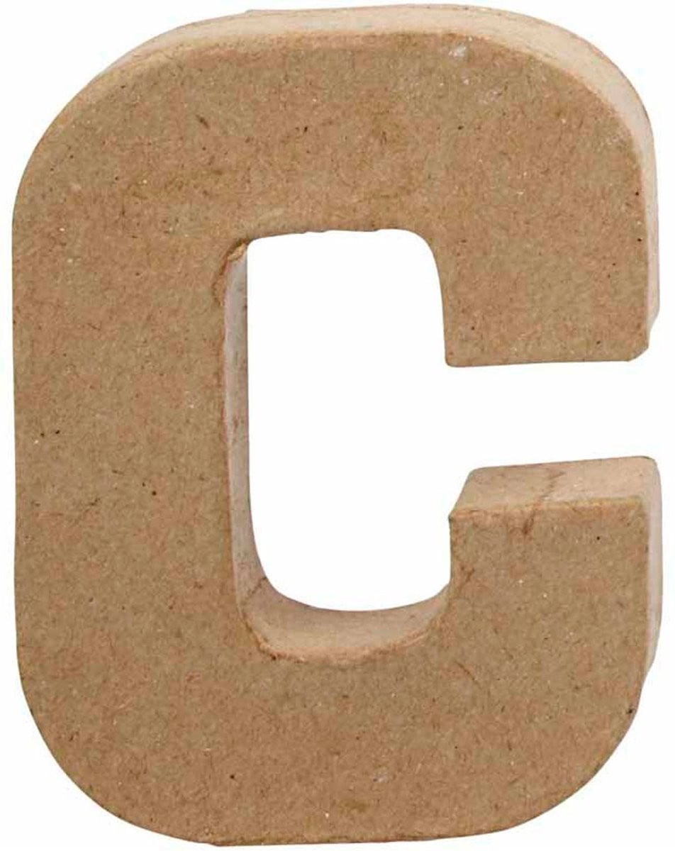 Creative Letter C Papier-mâché Decoratie voor op Tafel, 10 cm