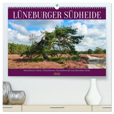 Lüneburger Südheide (hochwertiger Premium Wandkalender 2026 DIN A2 quer), Kunstdruck in Hochglanz