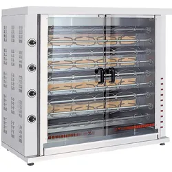 Virtus Gas-Hähnchengrill mit Beleuchtung, 9 Spieße für 36-45 Hähnchen (AJD0043)