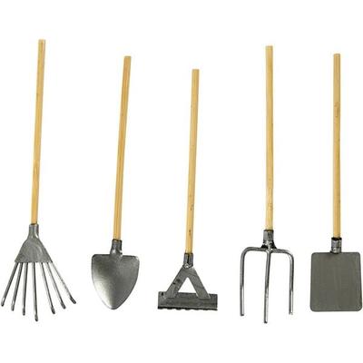 Creativ Company Miniatur-Gartengeräte, L 11 cm, 5er Set