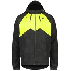 Agu, Herren, Velojacke, Commuter Winter Rain Jacket Hi-vis & Reflection (M), Schwarz, Gelb, M