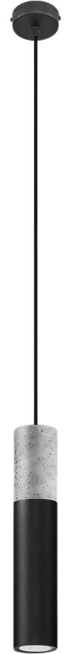 Lumilo Hanglamp ONJO 1 GU10 zwart/beton
