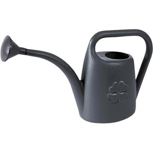 Prosperplast Gießkanne Koni, anthrazit, Kunststoff, mit Brausekopf, 4,5 Liter