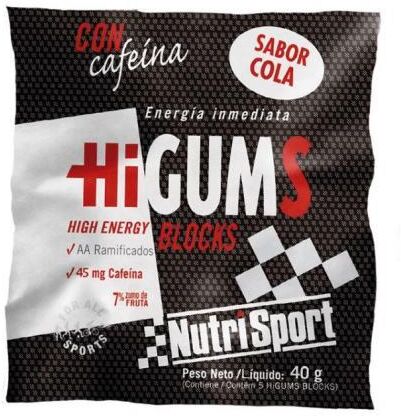 Nutrisport HiGums Blocks with Caffeine 5 Gummies Coke