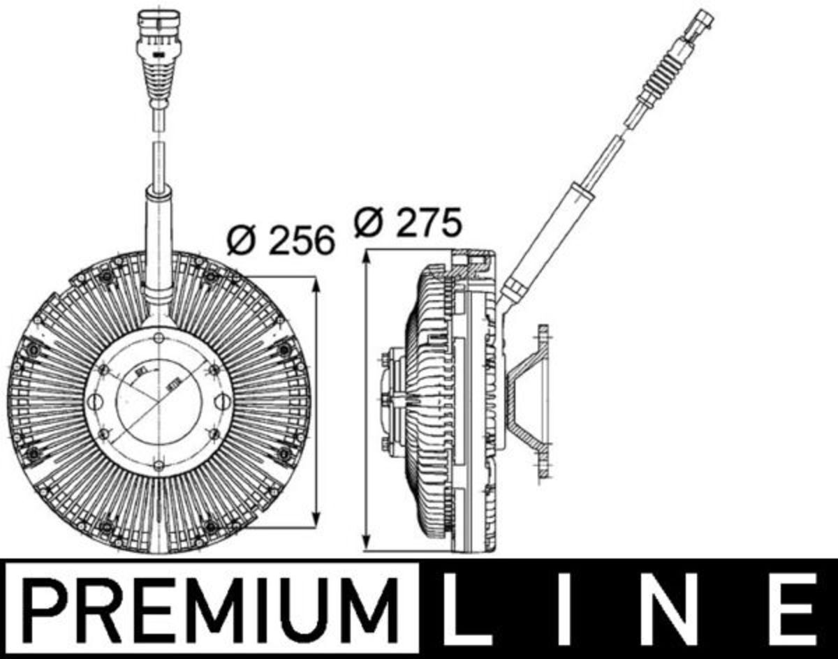 Kupplung, Kühlerlüfter MAHLE CFC 97 000P