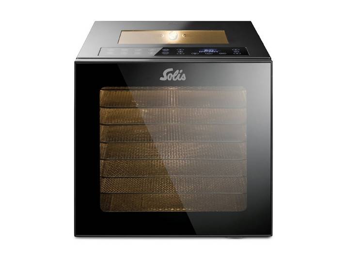 SOLIS OF SWITZERLAND Dörrautomat VitaDry (Typ 8210) 850 W, 8 Etagen, 8 Edelstahlgitter, Touchdisplay