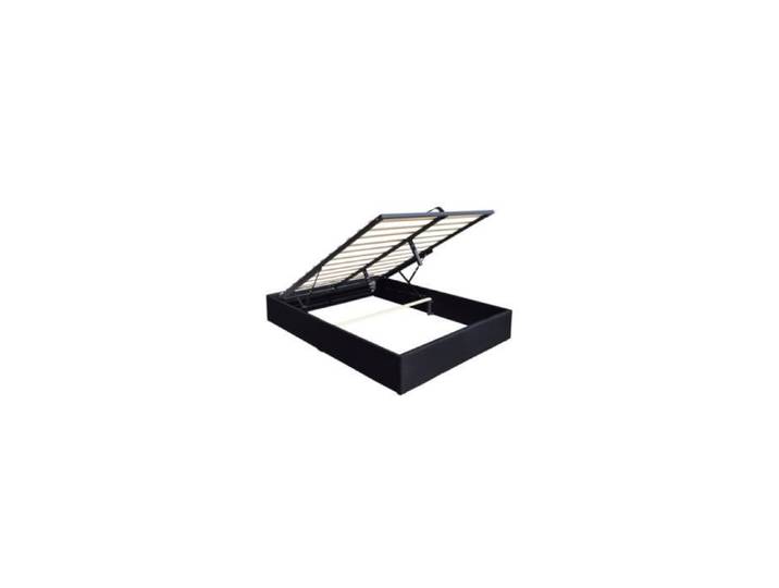 Lit Coffre Manon 160x200 cm Noir 14 Lattes Design Contemporain - MANON NOIR