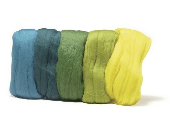 Rayher Merino-Kammzug Superfein 18 Mic 5 × 10 g