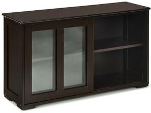 Costway Sideboard Buffet Cupboard Storage Cabinet with Sliding Door-Brown