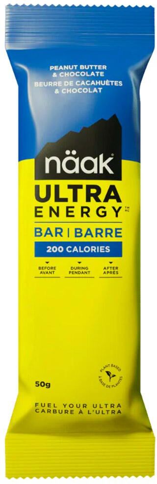 Naak  - Ultra Energy Bars 50 g. Beurre D'Arachide & Chocolat - Barre Energétique