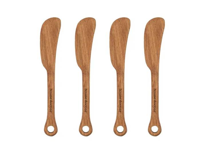 House Doctor Couteau à beurre Eya lot de 4 Acacia