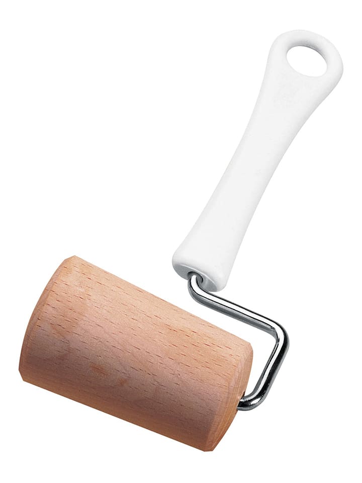 Fackelmann Teigroller in Natur/ Weiß - (L)19 cm - onesize