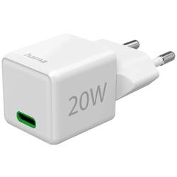 hama 00201980 Schnellladegerät, USB-C, Super-Mini-Charger, PD, 20 W, Weiß