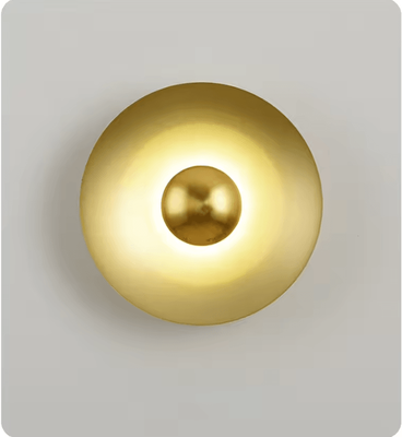 Inspire Curations Nordic Circle LED Up Down Wall Sconce gold two Colors