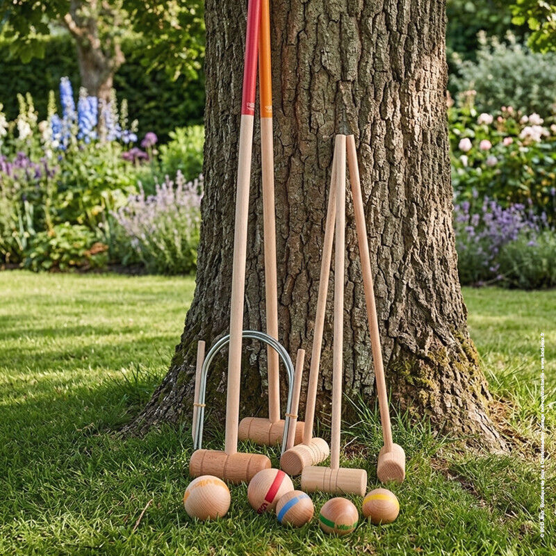 Croquet Famille 2 adultes + 3 enfants - Vilac