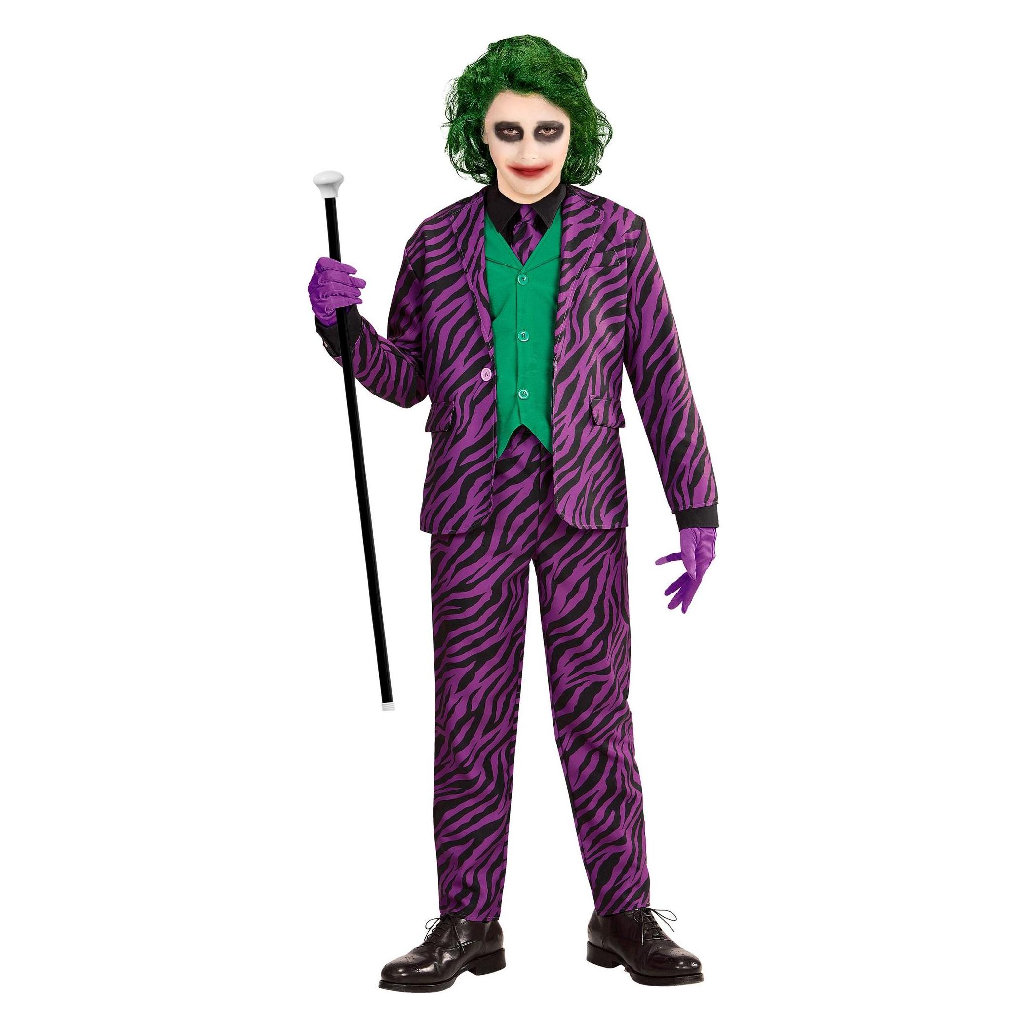 Widmann EVIL CLOWN (Jacke mit Weste, Hose, Krawatte), 140 cm / 8-10 Years (140) (WI19317)