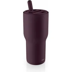 SipnGo Thermobecher mit Strohhalm 0,6 l, feige