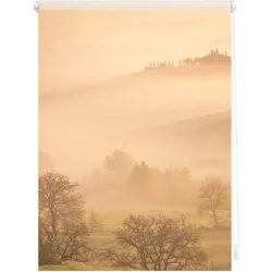 Lichtblick Rollo Klemmfix, ohne Bohren, blickdicht, Toskana - Orange Braun