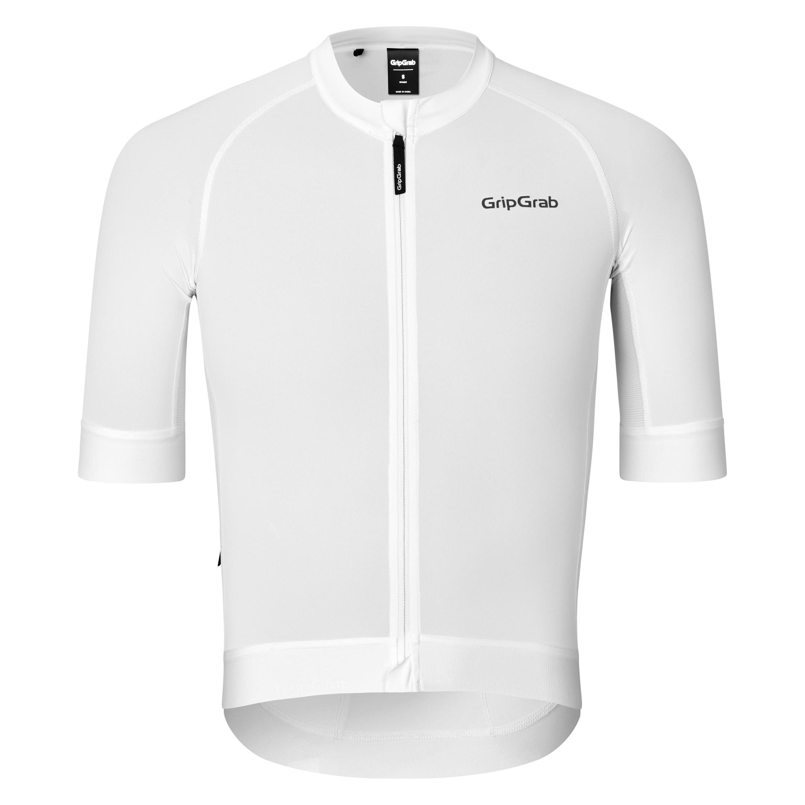 GripGrab - PACR Fietsshirt Korte Mouwen Zomer Wielrenshirt Cycling Jersey - Wit - Heren - Maat XL (XL) (611402556)