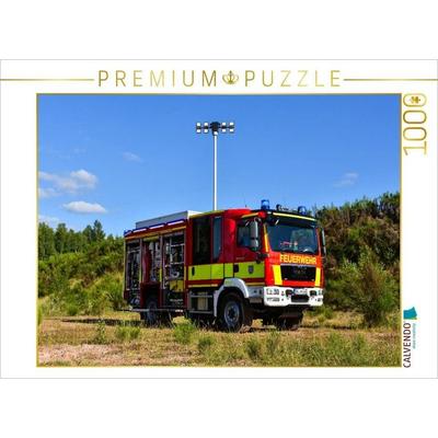 CALVENDO Puzzle Ziegler Löschgruppenfahrzeug LF 20 Katastrophenschutz Land Thüringen / Feuerwehr Suhl | 1000 Teile Lege-Größe 64x48cm Foto-Puzzle für