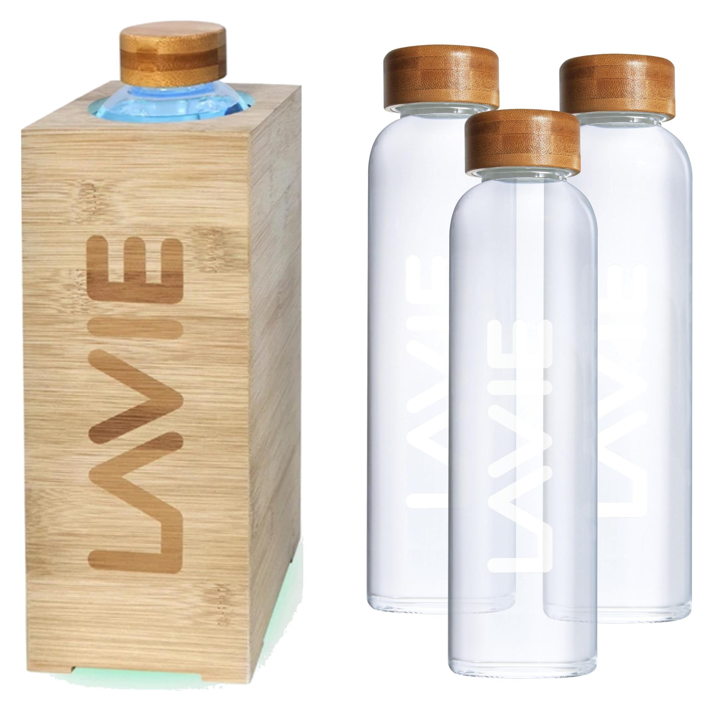 Bambus-Wasserreiniger mit UVA-Licht, 4-Liter-Set, ohne Filter, 15 Min.