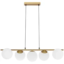 PENDELLEUCHTE Lorenz 5-flammig 90/20/174 cm