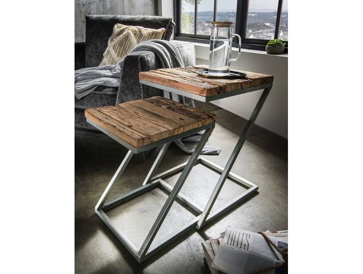Beistelltische 2er-Set II 'Windsor' Holz & Eisen