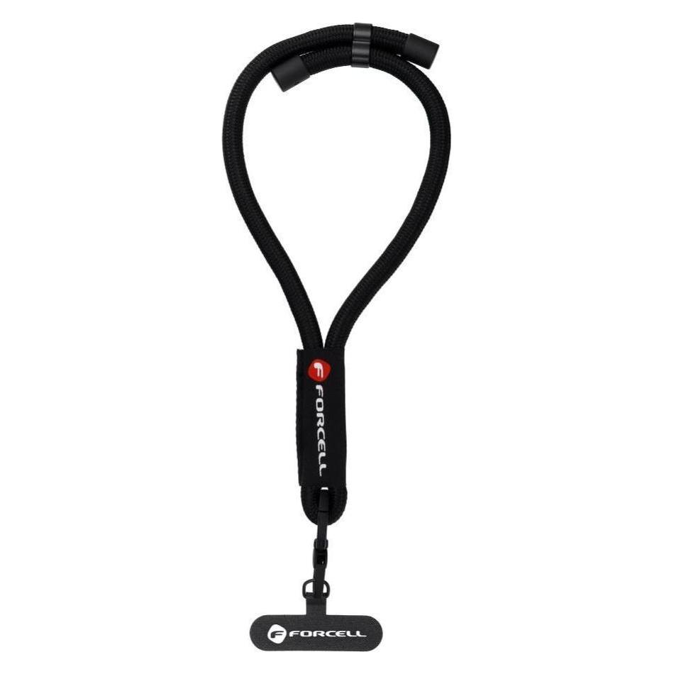 Forcell F-DESIGN R10X40 Handy-Handgelenkband mit verstellbarer Länge (max. 20 cm in der Schlaufe), schwarz (60113600)