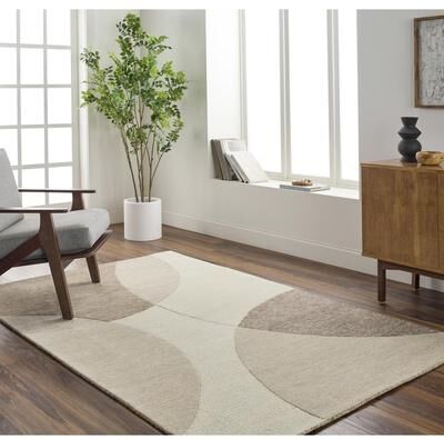 Livabliss Mandia Handmade Modern Wool Area Rug