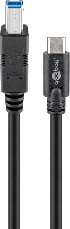 Goobay USB 3.0 kabel, USB-C naar USB-A, zwart, 1 meter
