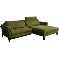 ECKSOFA MIT MOTORISCHER RELAXFUNKTION MALTA Grün Webstoff Relaxfunktion