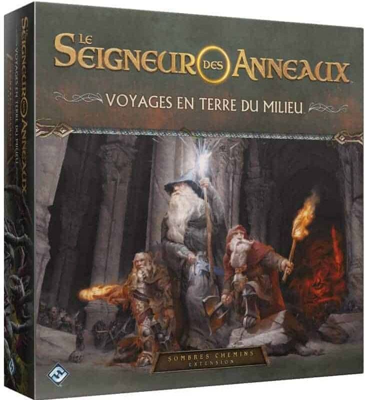 Fantasy Flight Games Extension Le Seigneur des Anneaux - Voyage en Terre du Milieu : Sombres chemins