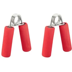 Relaxdays 4x Fingertrainer rot Rot,Silber