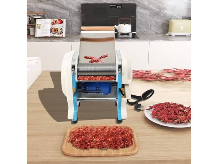 L-home 550W Elektrische Tabak Schneider Shredder, 1mm Kommerzieller getrockneter Chili-Zerkleinerer, Schneidemaschine Rauchbrecher Kräuterscheider