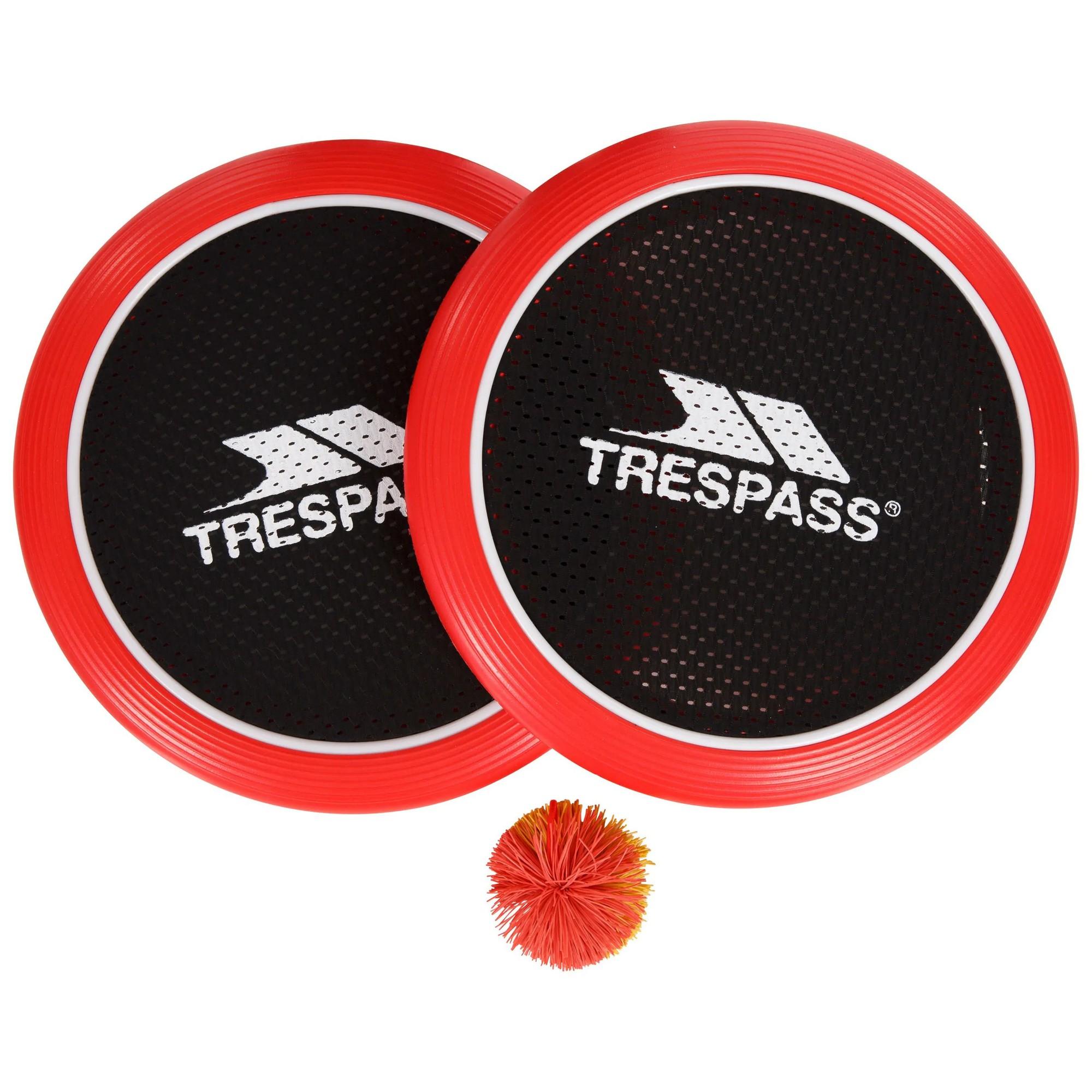 Trespass Stringbatz Trampoline Knuppel- en Balspel (Rood/zwart/wit)