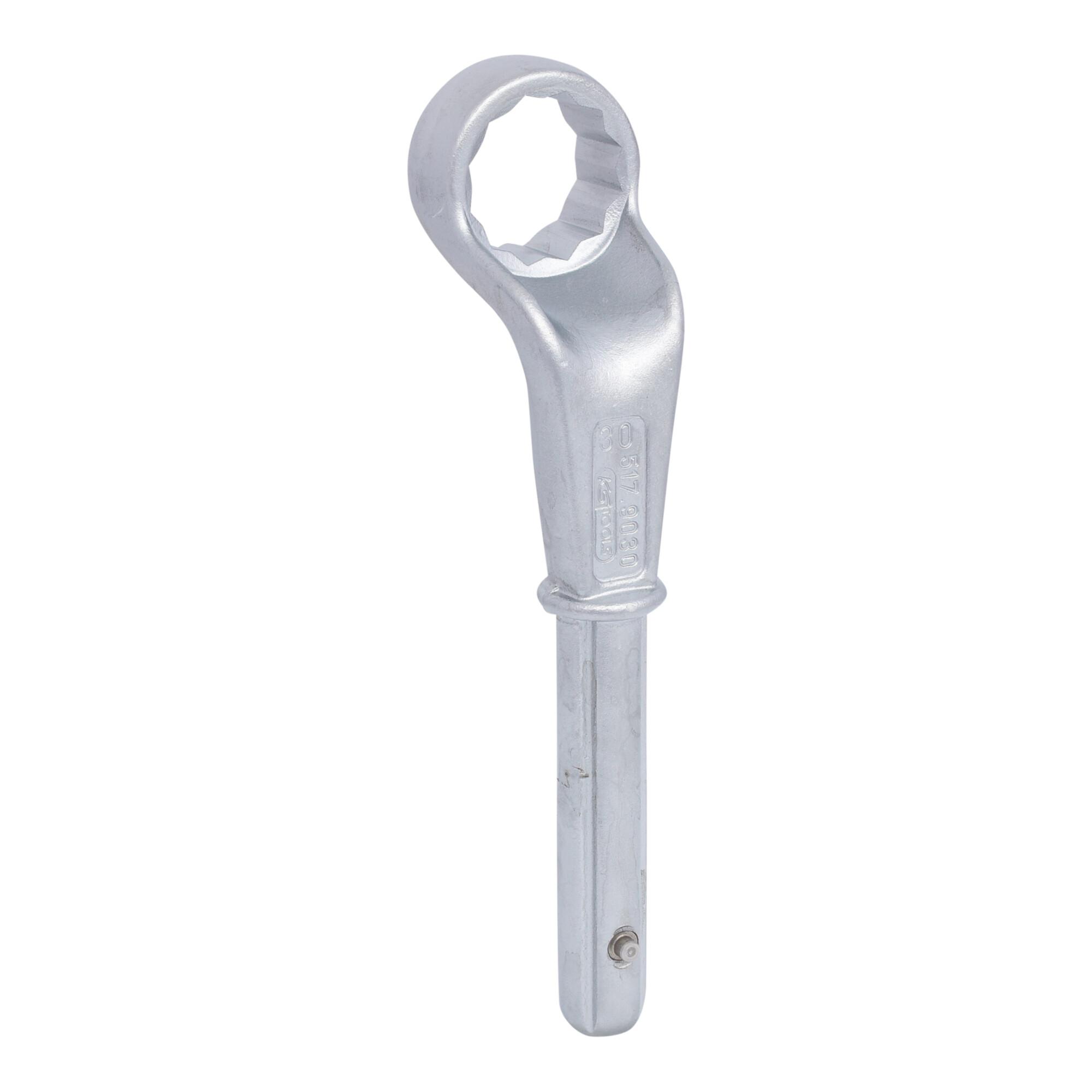 KS Tools CLASSIC Zugringschlüssel, gekröpft, 30mm (517.9030)