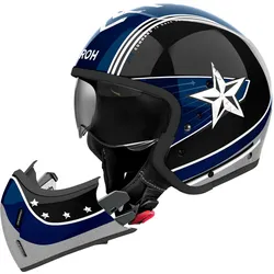 Airoh J 110 Command, Modularhelm - Dunkelblau/Schwarz/Grau - XL