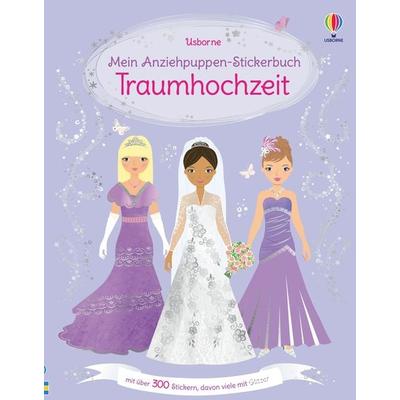Mein Anziehpuppen-Stickerbuch: Traumhochzeit, Taschenbuch von Fiona Watt, Usborne, 978-1-78941-572-8