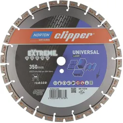 Norton Clipper, Sägeblatt, Diamantscheibe Extreme Universal Laser Ø 350x25,4 mm