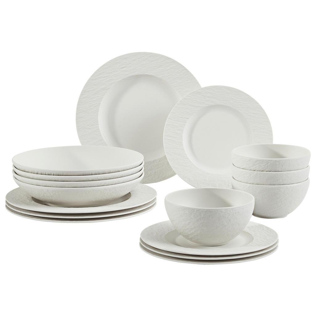 Villeroy & Boch Kombiservice , Weiss , Keramik , 16-teilig , 430 ml , Geschirr, Geschirr-Sets, Kombiservice