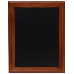 Securit® Wandtafel "Universal" – Holz Mahagoni-Lack-Finish – 40x50cm – Auslaufmodell