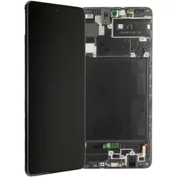 LCD-Kompletteinheit für Samsung Galaxy A71 A715F, schwarz