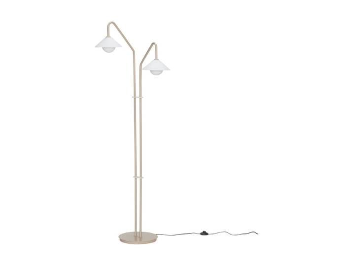 Lampadaire en verre beige