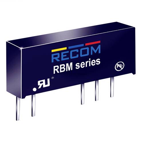RECOM RBM-1205D DC/DC-Wandler 12V -5 V, 5V -0.1A 1W Anzahl Ausgänge: 2 x Inhalt 1St.